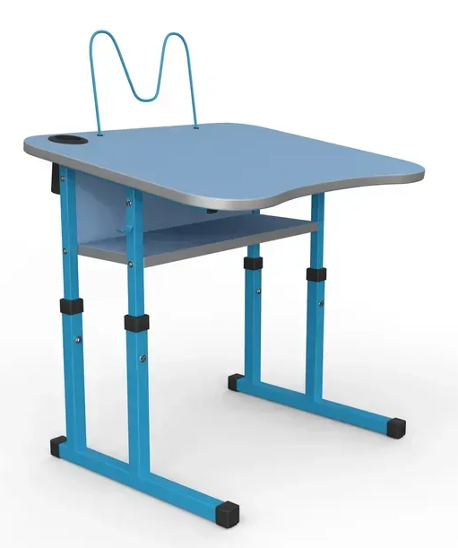 Стіл учнівський одномісний з нахилом №3-6 /600х500 МФ Вересень